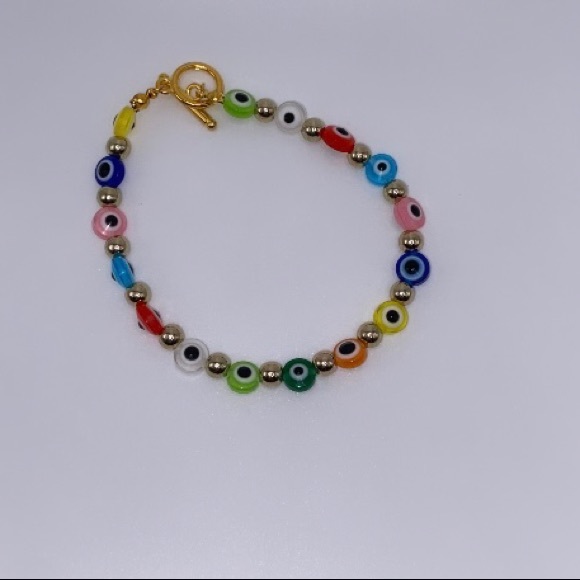 Evil Eye Y2K Inspired Anklet - Picture 8 of 10